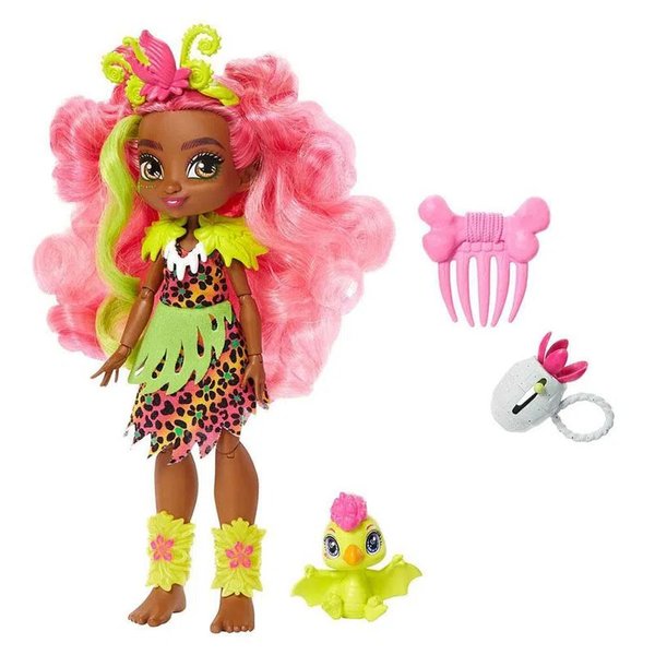 Boneca com Pet Cave Club Fernessa e Ptilly - Mattel