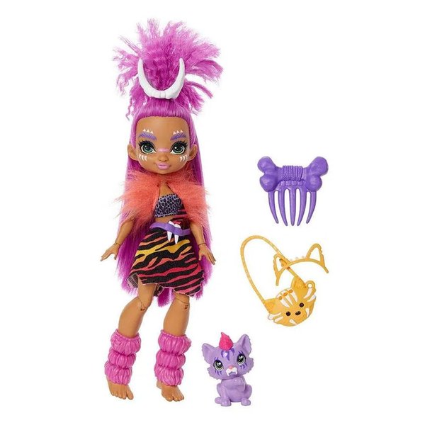 Boneca com Pet Cave Club Roaralai e Ferrel - Mattel