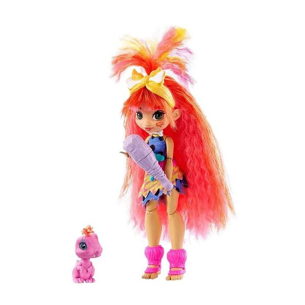 Boneca com Pet Cave Club Emberly e Flaire - Mattel