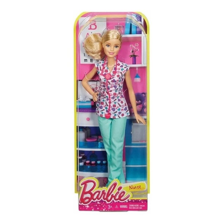 Boneca Barbie Profissões Enfermeira Loira - DVF50 - Mattel - Real Brinquedos