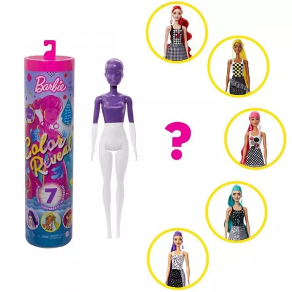 Boneca Barbie Color Reveal Estilo Surpresa - Mattel