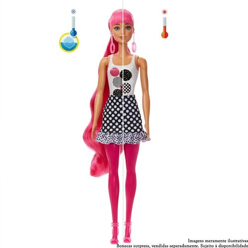 Boneca Barbie Color Reveal Estilo Surpresa - Mattel