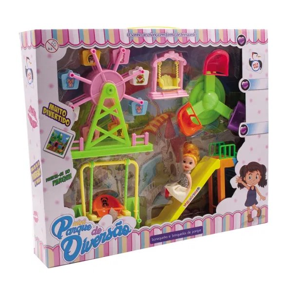 Brinquedo Super Parque de Diversão com Bonequinha - Pica-Pau