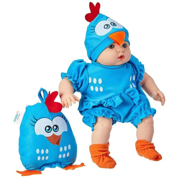 Boneca Meu Bebê Galinha Pintadinha Mini - Roma
