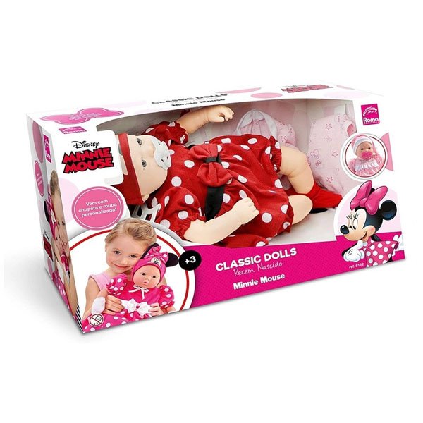 Boneca Classic Dolls Minnie Mouse - Roma