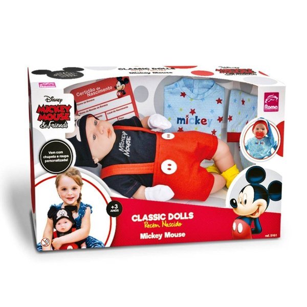 Boneca Classic Dolls Mickey Mouse - Roma