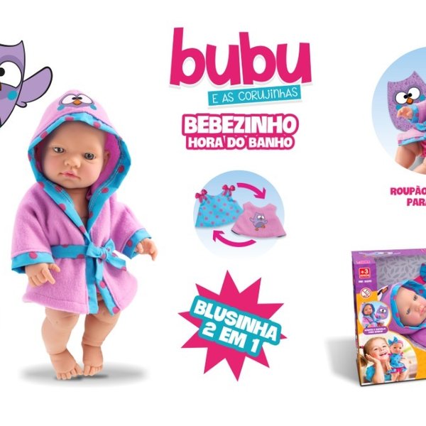 Bebezinho Hora Do Banho Bubu E As Corujinhas - Roma
