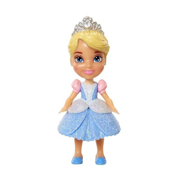 Boneca Mini Toddler Cinderella Vestido Azul Disney - Sunny