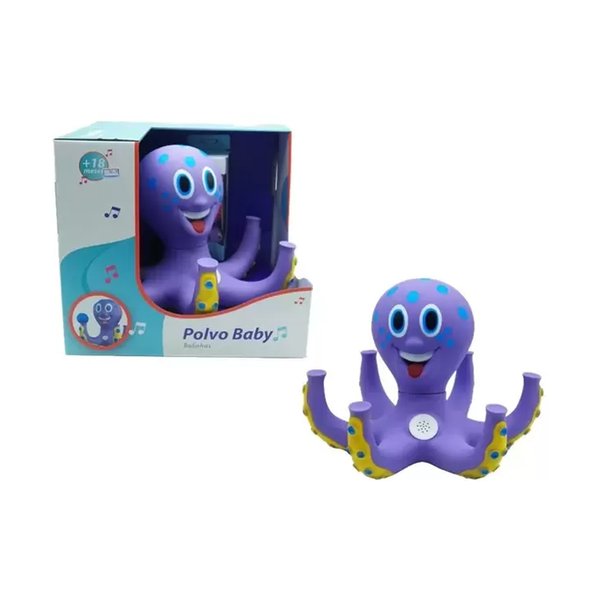 Polvo Divertido com Bolinhas - Adijomar - Roxo