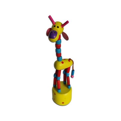 Bonecos Articulados de Madeira Girafa - Artyara