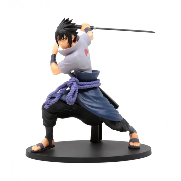 Boneco Naruto Shippudem Sasuke Uchiha Clássico Colecionável