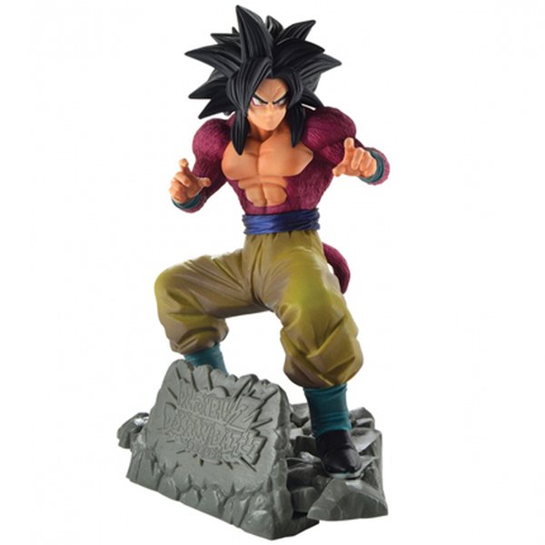 Boneco Dragon Ball Z Goku Super Sayajin 4 Dokkan Battle Anniversary (Diorama) - Bandai