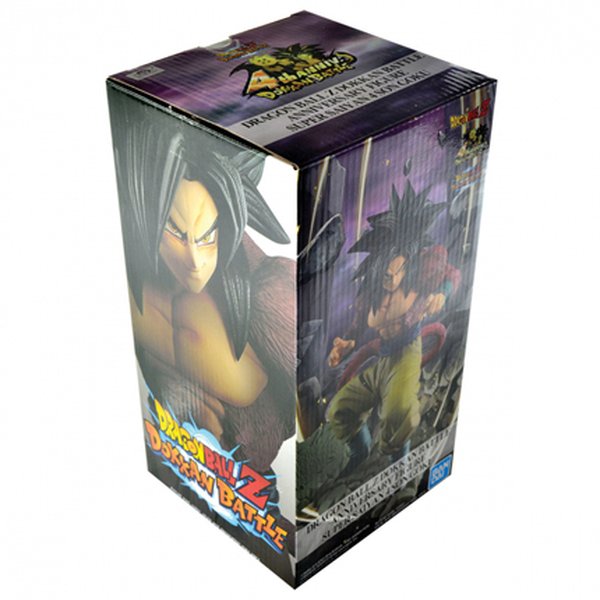 Boneco Dragon Ball Z Goku Super Sayajin 4 Dokkan Battle Anniversary (Diorama) - Bandai