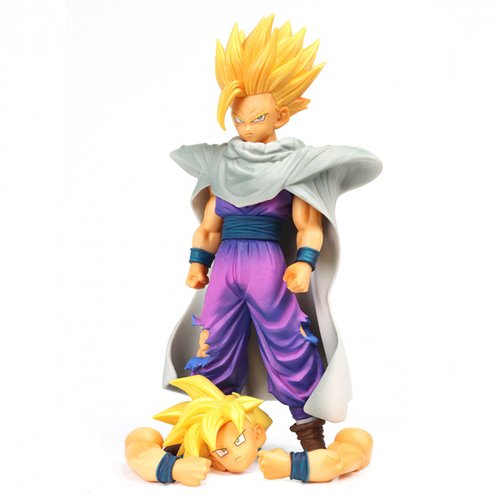 Conjunto de bonecos de dragon ball bandai, figura de ação da