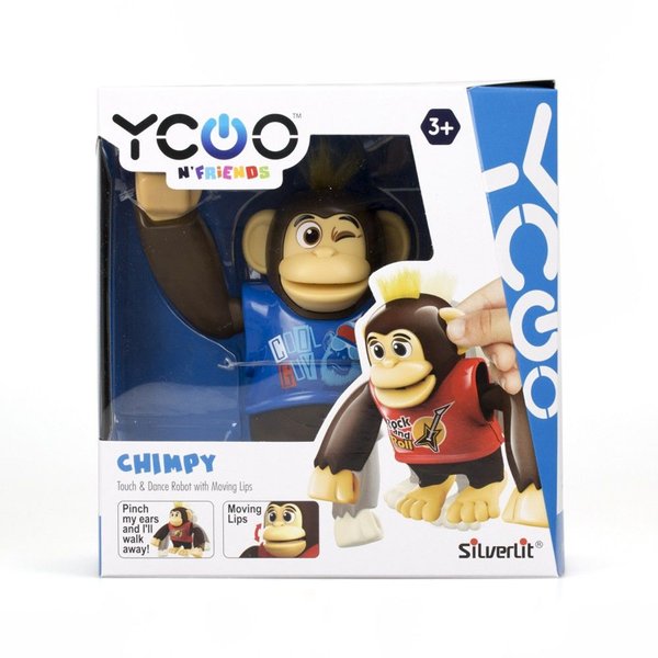 Macaco Interativo Chimpy Silverlit - Candide - Azul