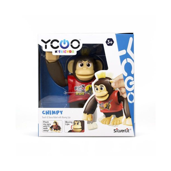 Macaco Interativo Chimpy Silverlit - Candide - Vermelho