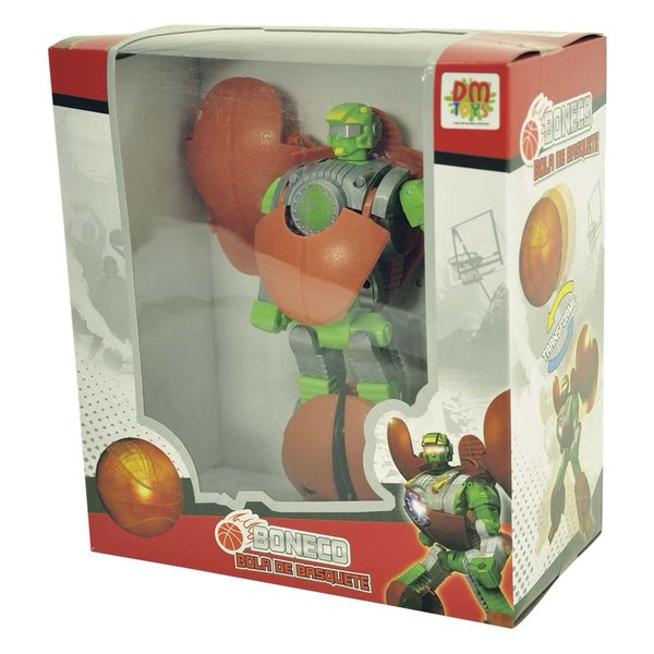 Boneco Transmutável Bola de Basquete - DM Toys