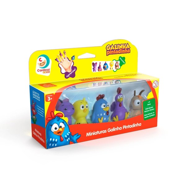 Miniaturas Dedoche Galinha Pintadinha - Cardoso