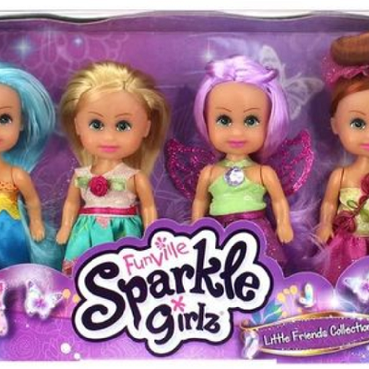 Bonecas Sparkle Girlz Coleção Mini Sparkles 4un - Dtc