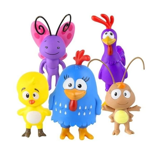 Conjunto de Bonecos Galinha Pintadinha 5 Personagens - DTC