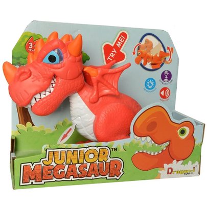 Dino Junior Megasauro Dragão Vermelho - Fun