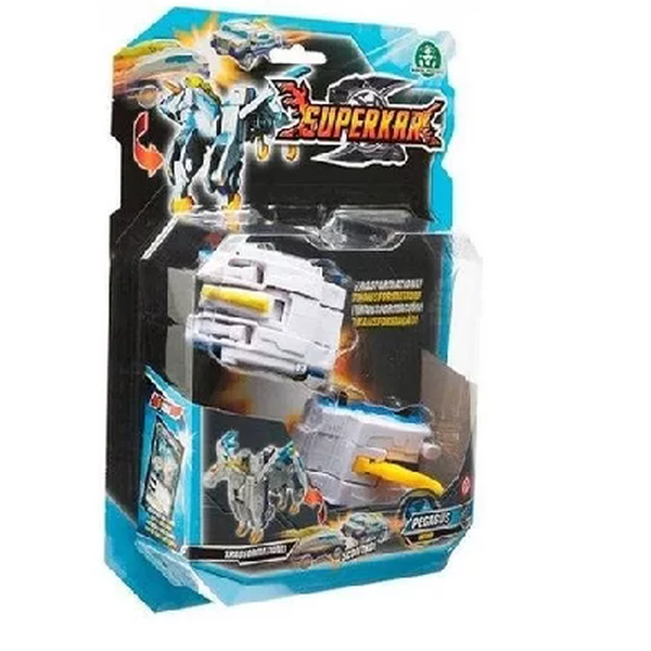 Superkar Carrinho Transformável Pegasus- Chocolate