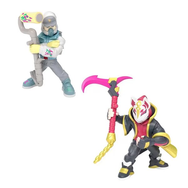 Kit com 2 Mini Figuras Fortnite Drift e Abstrakt - Fun