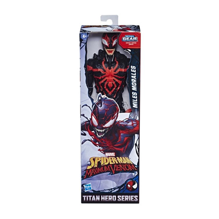 Figura Titan Hero Miles Morales Maximum Venom  - Hasbro