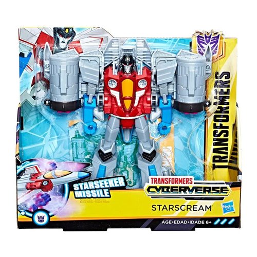 Boneco Articulado Transformers Cyberverse Starscream Starseeker Missile - Hasbro