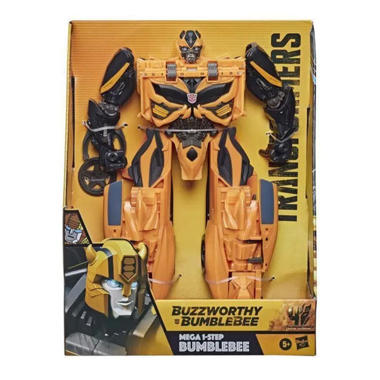 Figura Transformers Buzzworthy Bumblebee Mega One Step - Hasbro