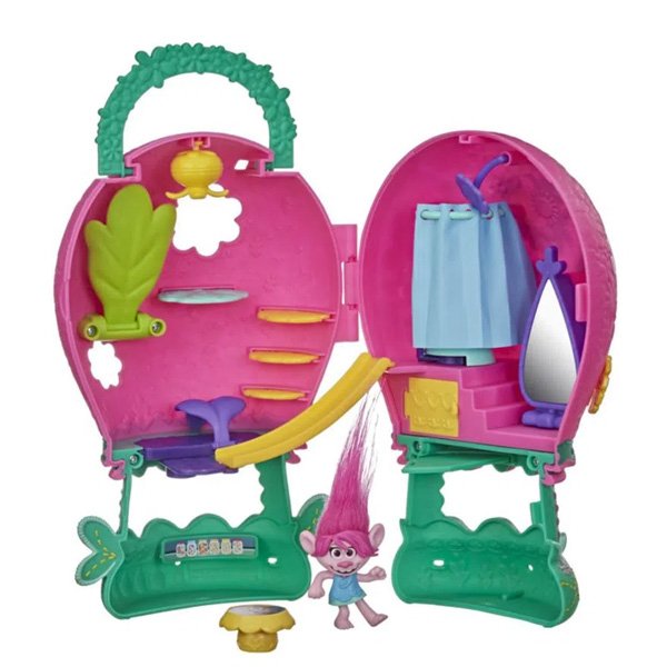 Playset e Mini Figura Trolls Balão World Tour - Hasbro