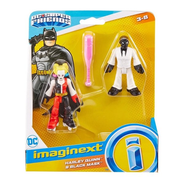Imaginext Dc Super Friends Arlequina e Máscara Negra - Fisher-Price