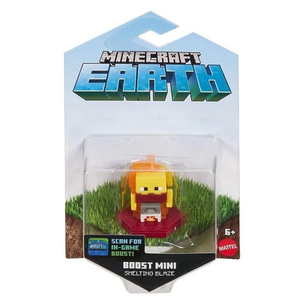 Mini Figura Minecraft Earth 4cm Brilho de Fundição - Mattel