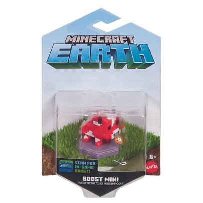 Mini Figura Minecraft Earth 4cm Vaca Cogumelo Regeneradora - Mattel
