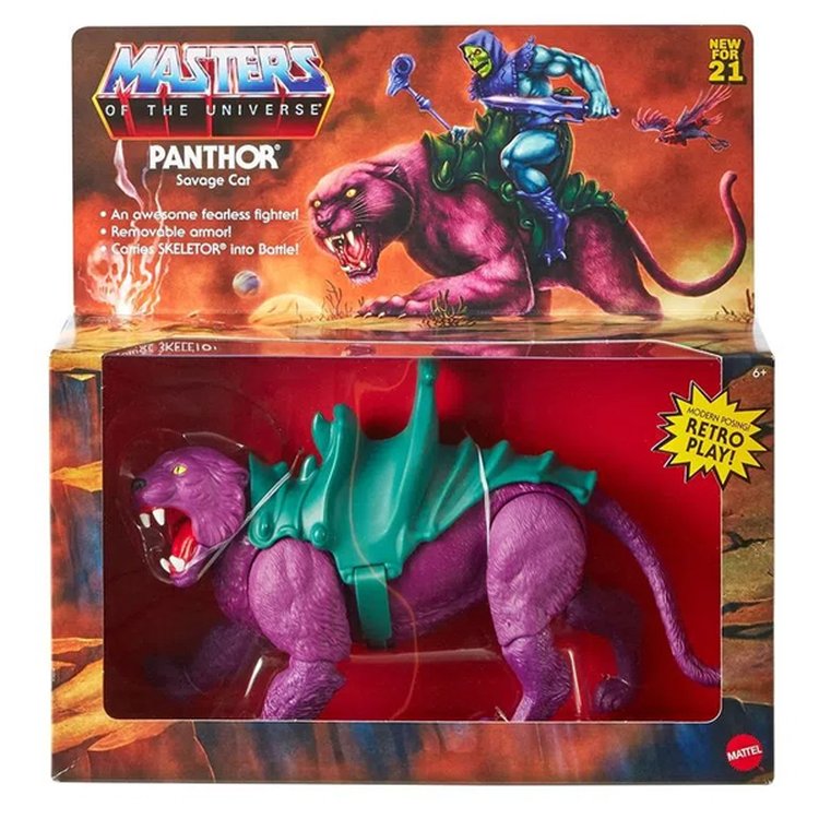 Figura Articulada Masters of the Universe He-Man Panthor - Mattel