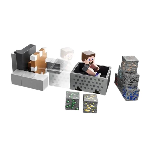 Minecraft Playset Mayhem Com Lançador - Mattel