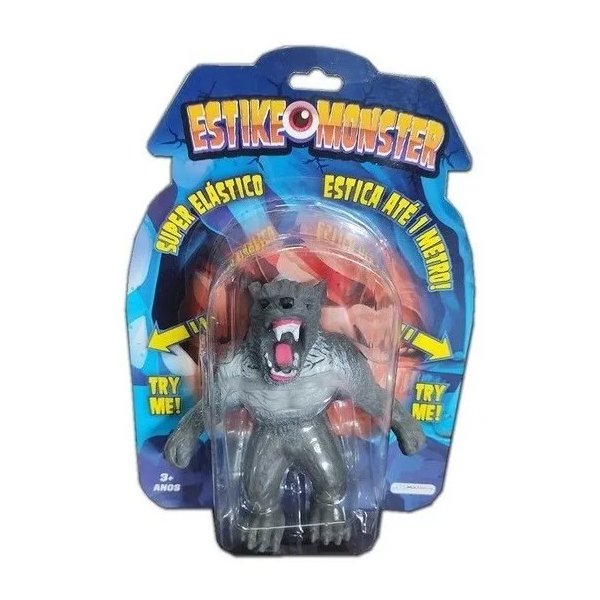 Boneco que Estica Estike Monster Lobisomem - Multikids