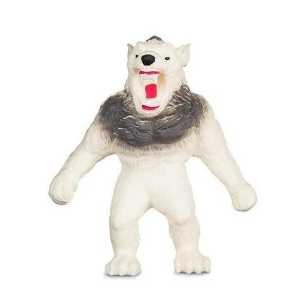 Boneco que Estica Estike Monster Lobisomem Ártico - Multikids
