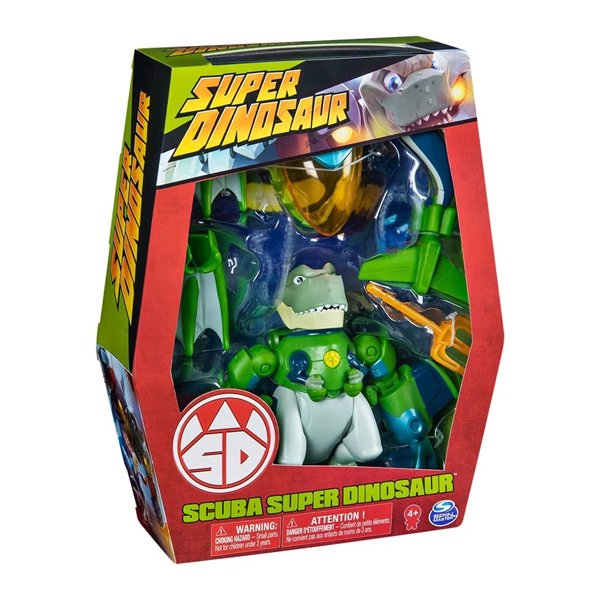 Boneco Super Dino Deluxe Scuba Super Dinosaur  - Multikids