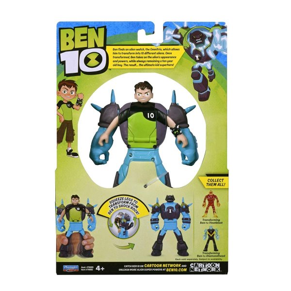 Ben 10 Boneco Transformação  Ben para Rocha Elétrica - Sunny