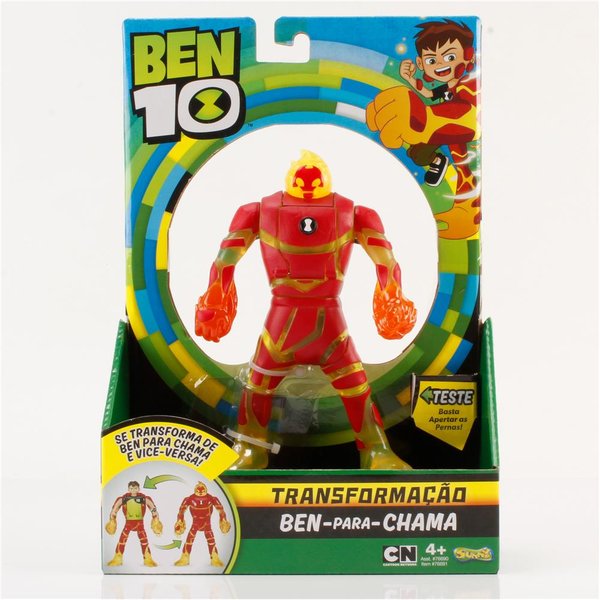 Ben 10 Boneco Transformação  Ben para Chama - Sunny