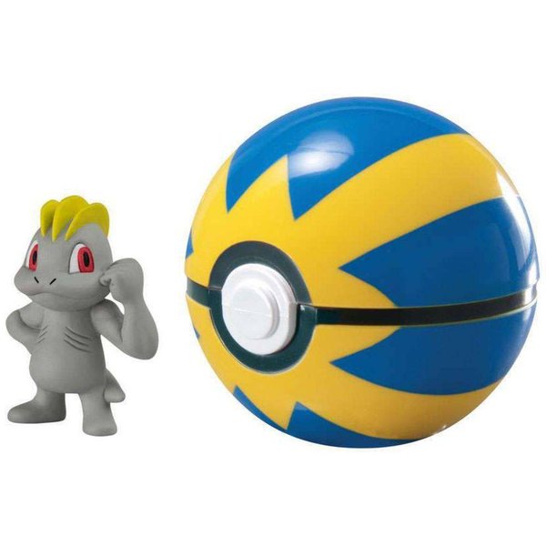 Pokemon Clip e Carry Machop e QuickBall - Sunny