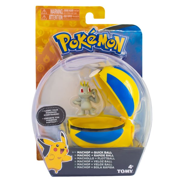 Pokemon Clip e Carry Machop e QuickBall - Sunny