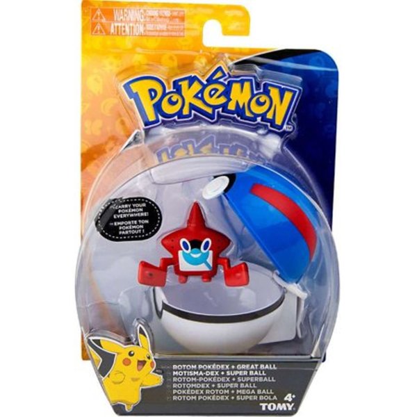 Pokemon Clip e Carry Rotom Pokedex e Pokebola - Sunny