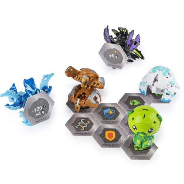 Batalha Bakugan Pack Aquos Nobilious e Darkus Krakelios - Sunny