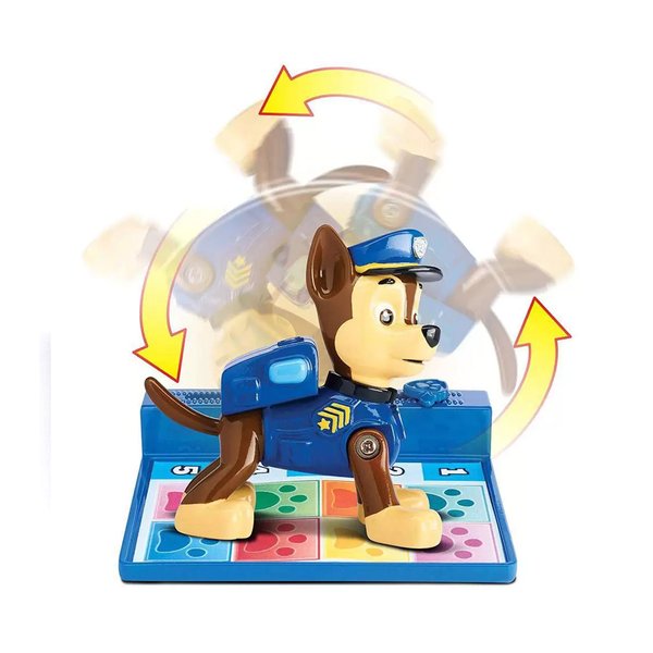 Patrulha Canina Figura Back Flip Com Tapetinho Chase - Sunny