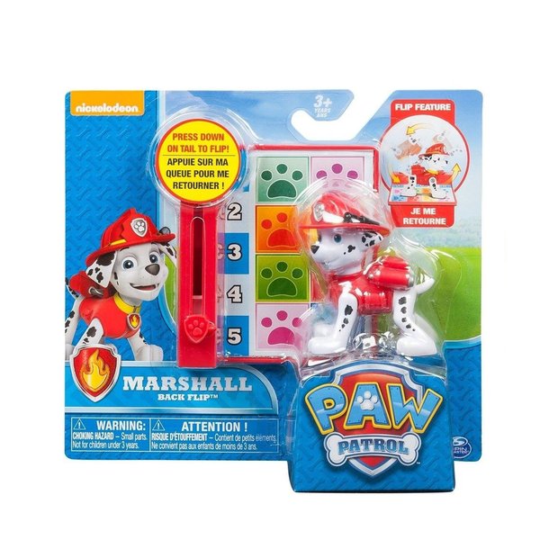 Patrulha Canina Figura Back Flip Com Tapetinho Marshall - Sunny