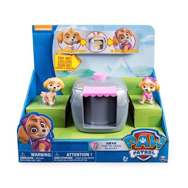 Patrulha Canina Playset Figura de Resgate Com Casinha Skye - Sunny
