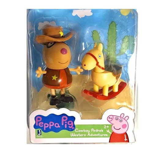 Peppa Pig com Acessórios Aventuras do Cowboy Pedro - Sunny