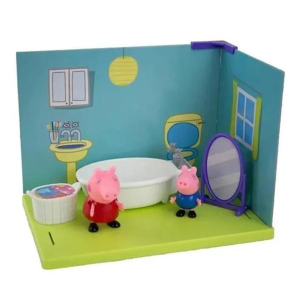 Playset Cenários da Peppa Pig Banheiro - Sunny